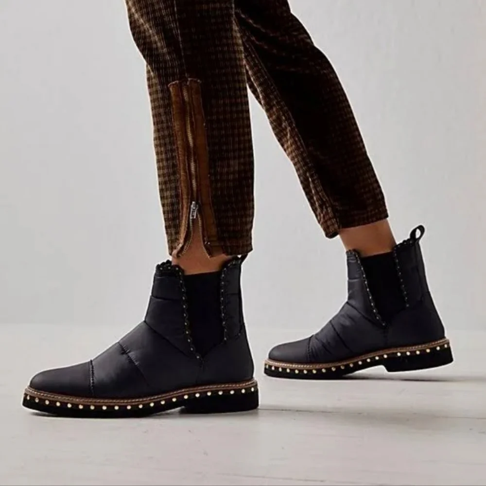 New Free People Leather Chelsea Boots Sz 7.5